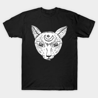 Devon rex Cat Holding On T-Shirt